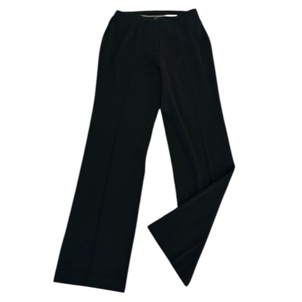 Peace of Cloth New York size 6 wide leg black dress pants business